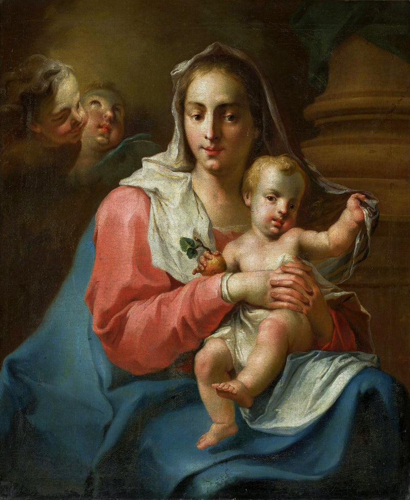 Madona y Niño con dos ángeles - Giovanni Battista Pittoni