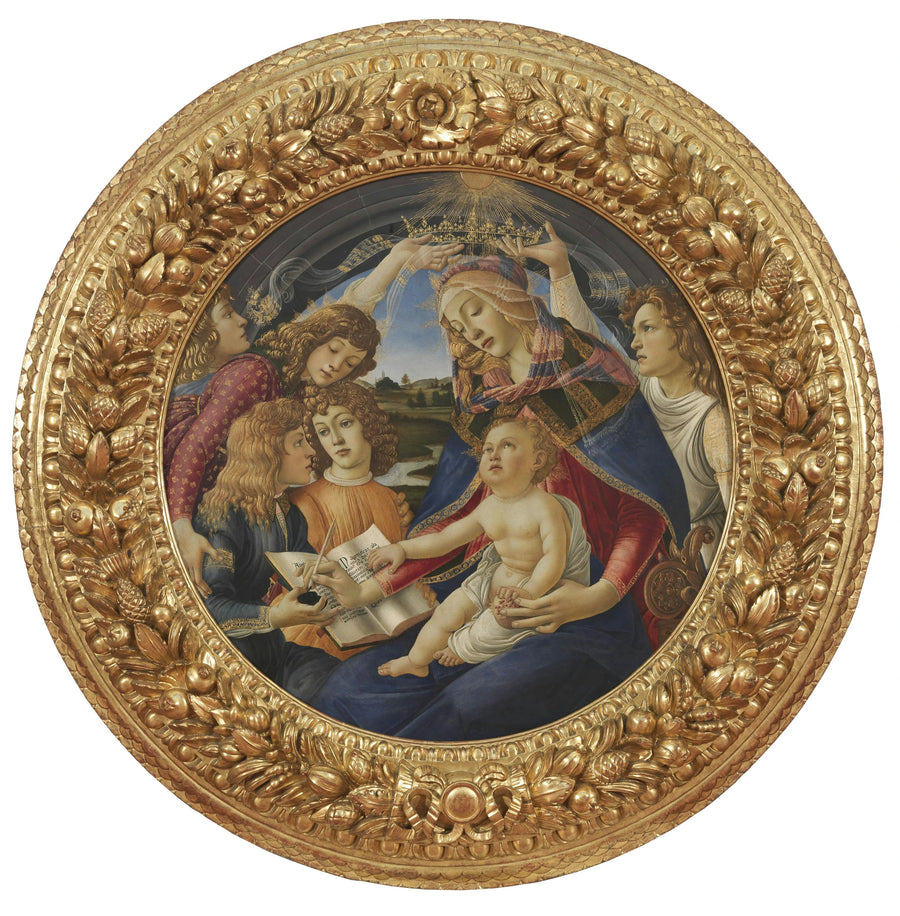 La Madone du Magnificat de Sandro Botticelli, vers 1483, Galerie des Offices – reproduction peinture à l’huile sur toile