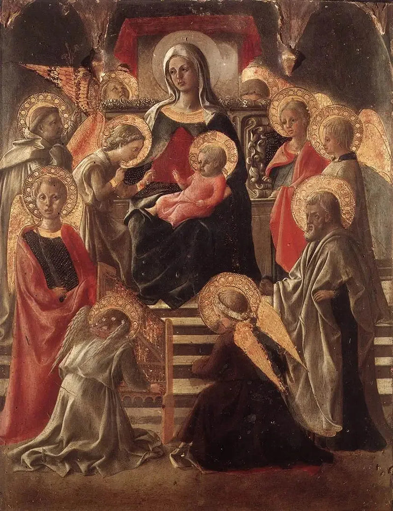 Madonna y Niño en trono con santos - Fra Filippo Lippi