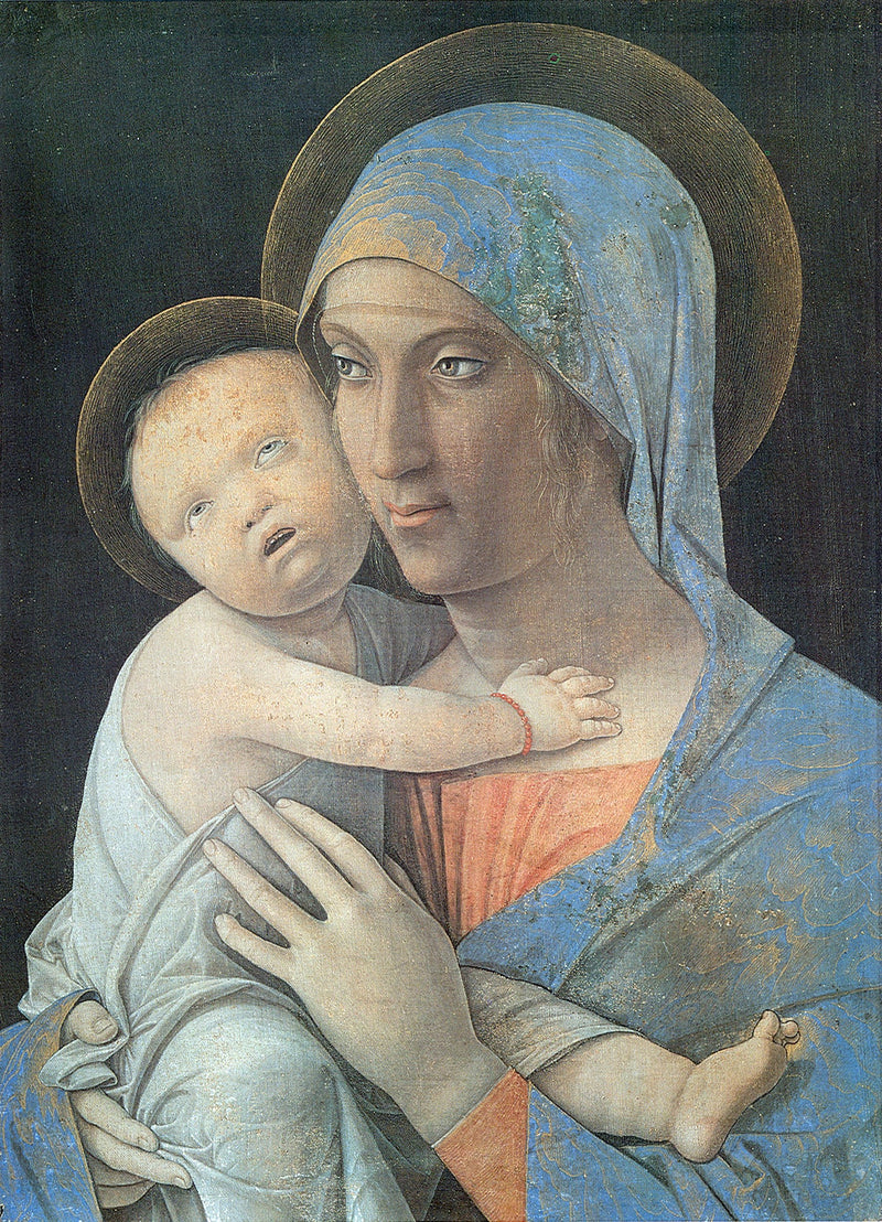 Madonna con Bambino pintura - Andrea Mantegna