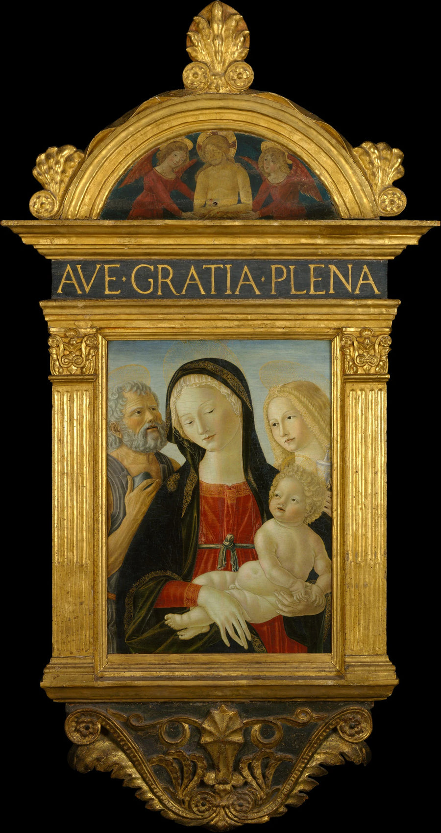 La Madone et l'Enfant avec saint Jérôme et Marie Madeleine - Neroccio de' Landi