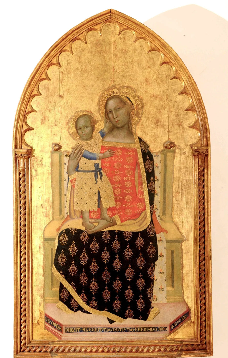 Madonna en trono con el niño - Allegretto Nuzi