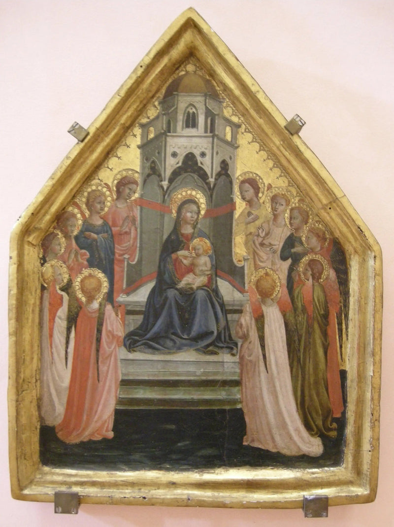 Maesta con doce ángeles - Fra Angelico