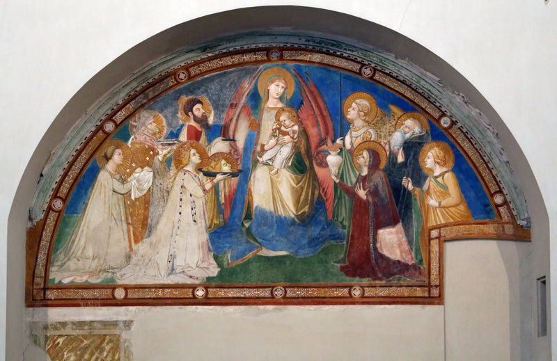 Maestà de Sant'Agustín - Ambrogio Lorenzetti