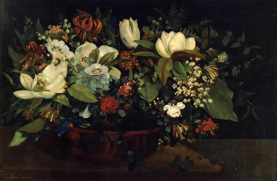 Magnolias - Gustave Courbet