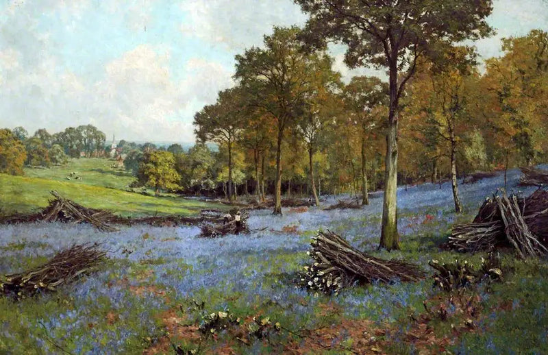 Mayo en el bosque (Mitcham, Surrey) - Edward Wilkins Waite