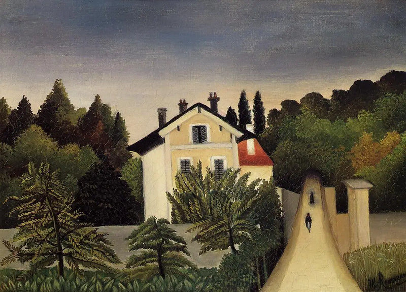 Casa a las puertas de París - Henri Rousseau