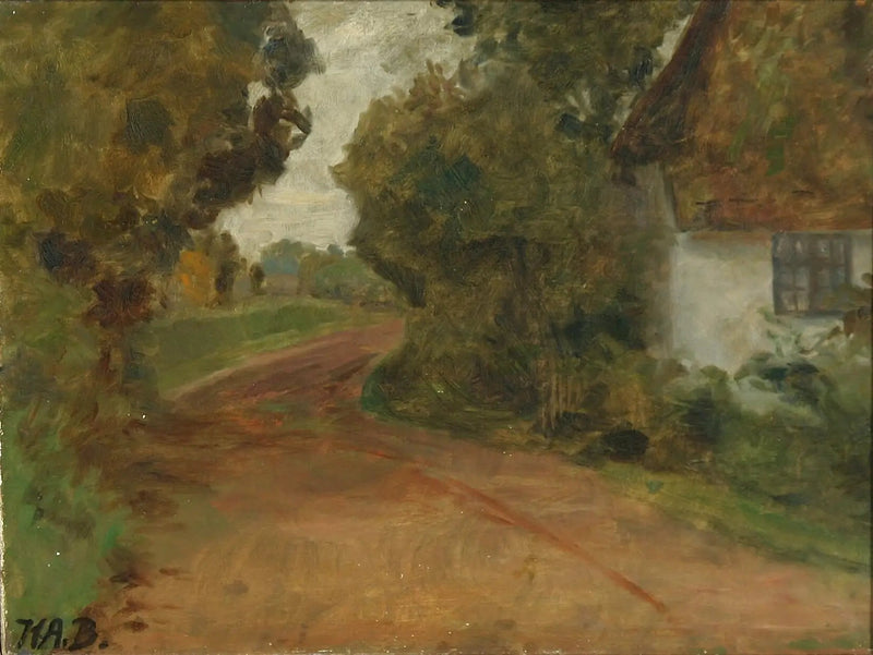 Casa de la abuela en el pueblo de Brendekilde. - H. A. Brendekilde