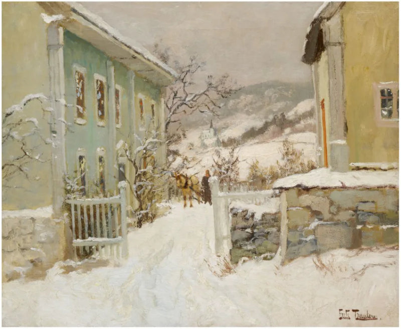Casa del clero en Noruega - Frits Thaulow