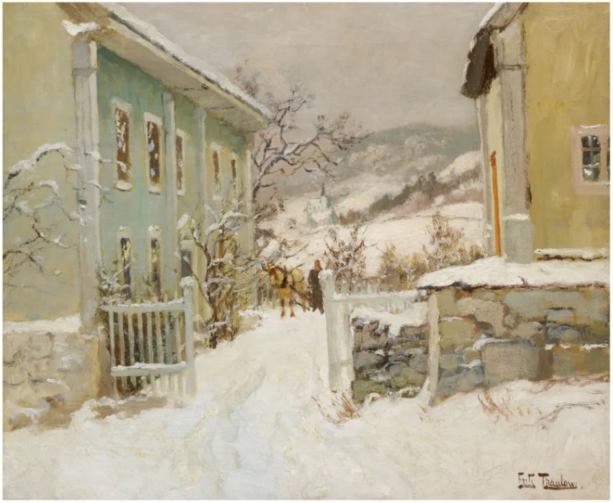 Casa del clero en Noruega - Frits Thaulow