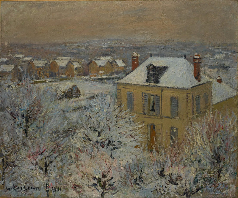 Casa en invierno - Gustave Loiseau