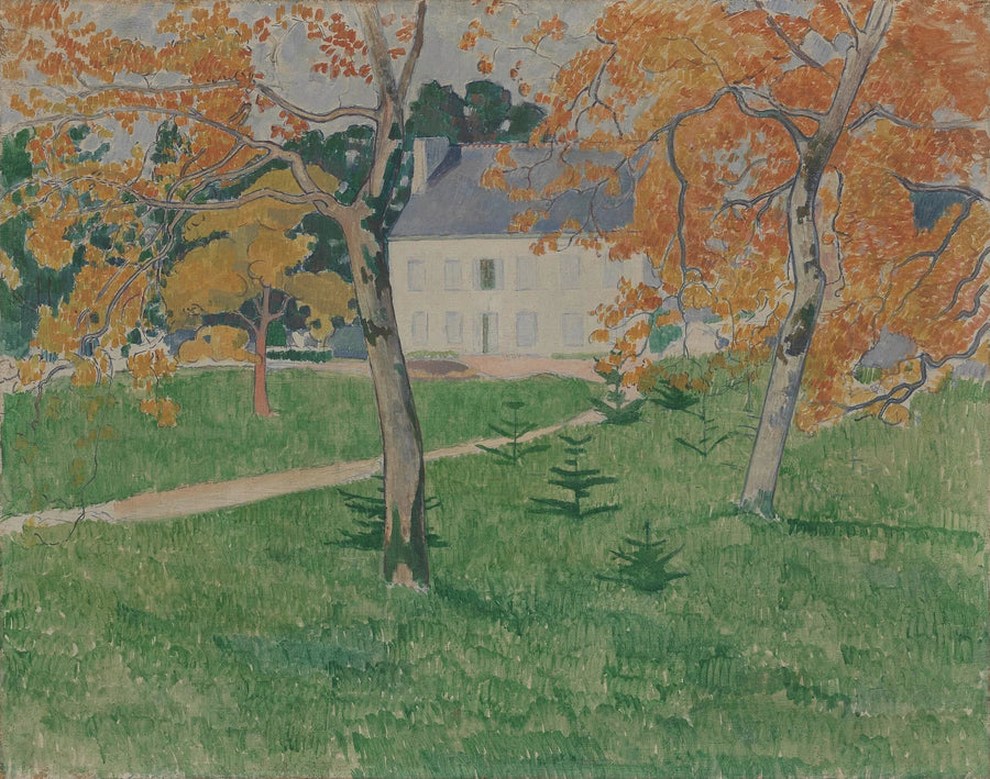 Casa entre los árboles: Pont-Aven - Émile Bernard