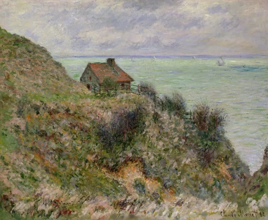 Casa del Pescador, tiempo nublado W734 - Claude Monet