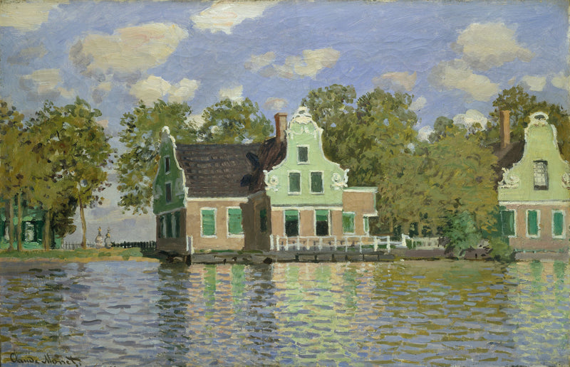 Casas a orillas del Zaan W185 - Claude Monet