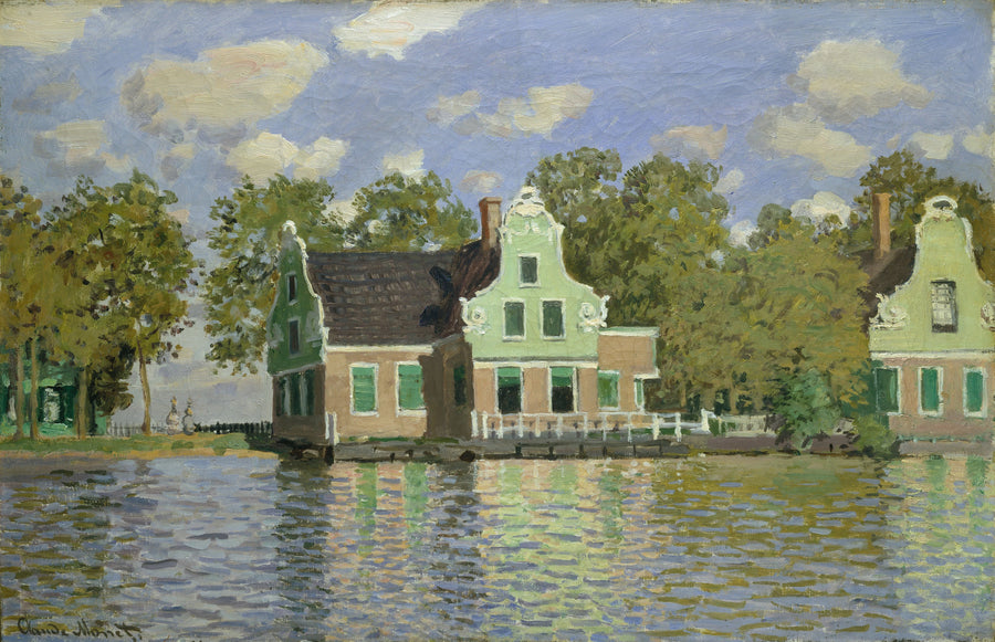 Casas a orillas del Zaan W185 - Claude Monet