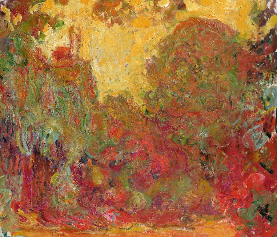 La casa vista desde el jardín de las rosas - Claude Monet