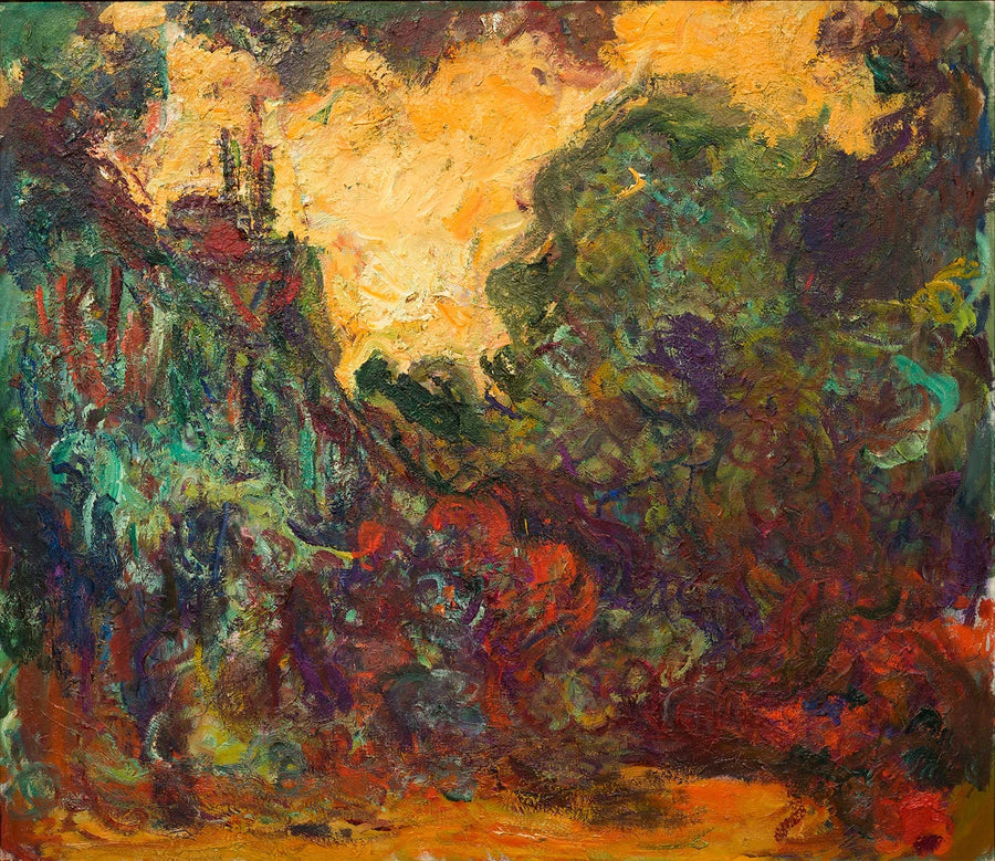 La casa vista desde el jardín de las rosas - Claude Monet