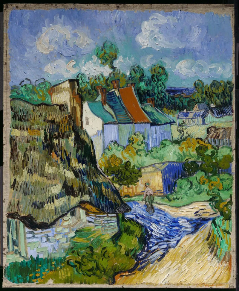 Casas en Auvers - Vincent van Gogh