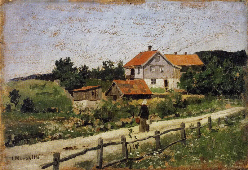 casas en Maridalen - Edvard Munch
