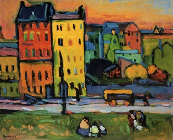 casas en Múnich - Vassily Kandinsky