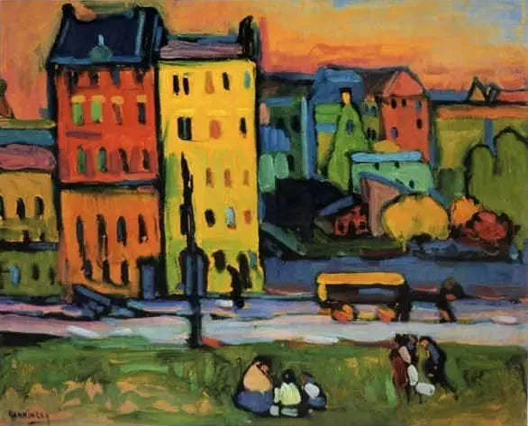 casas en Múnich - Vassily Kandinsky