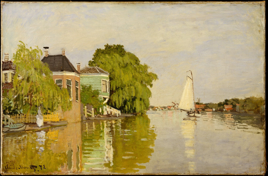 Casas en el Achterzaan - Claude Monet