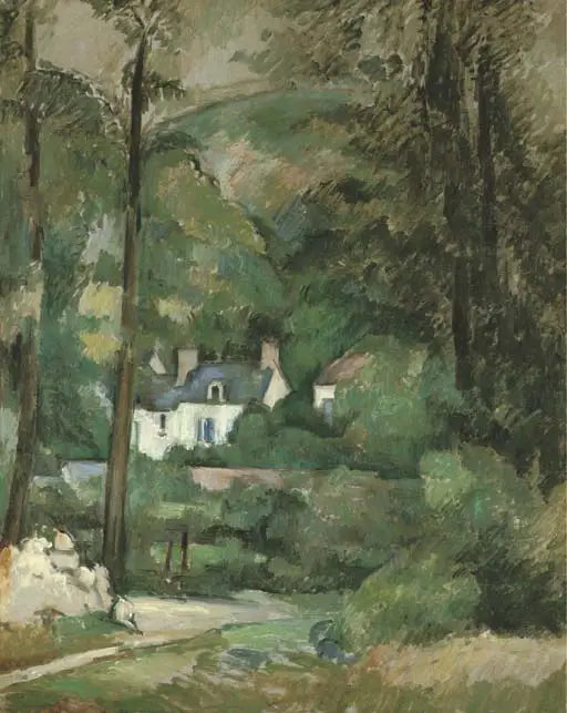 Casas en Chou, en Pontoise - Paul Cézanne