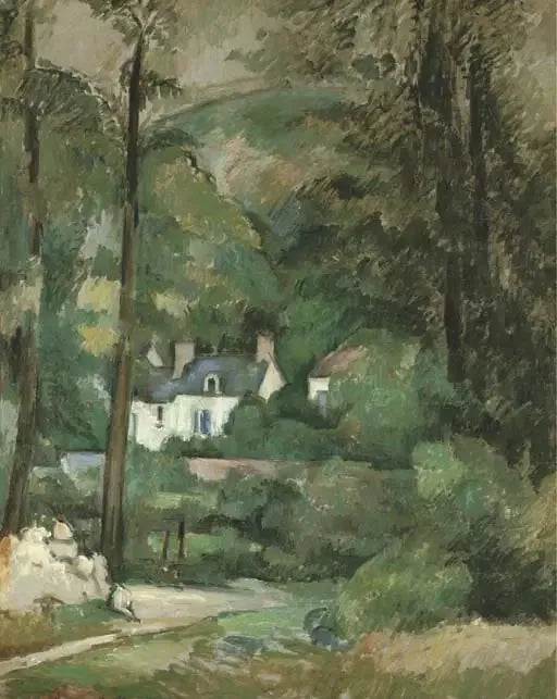 Casas en Chou, en Pontoise - Paul Cézanne