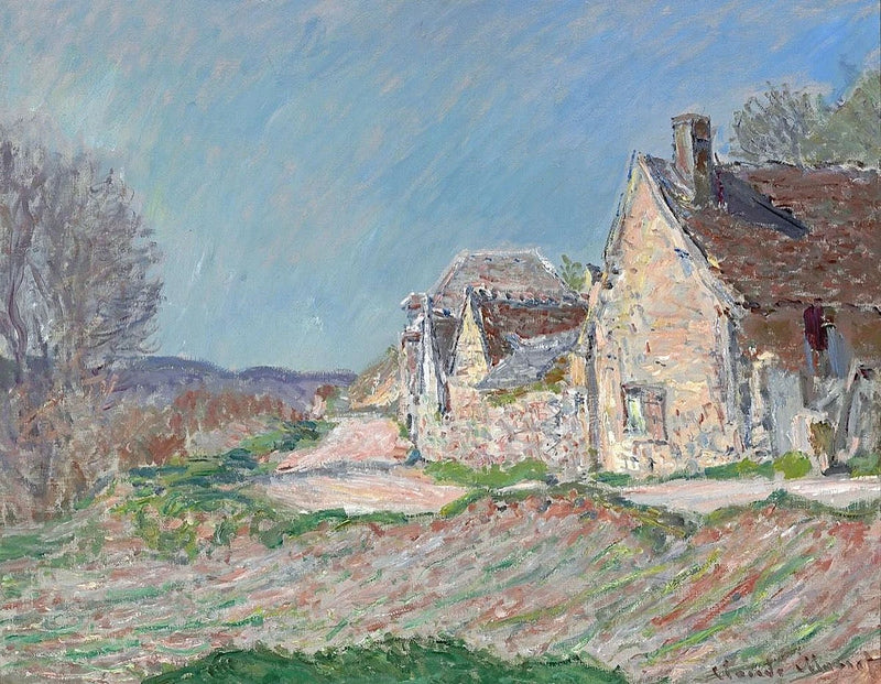 Casas a lo largo de la carretera W972 - Claude Monet