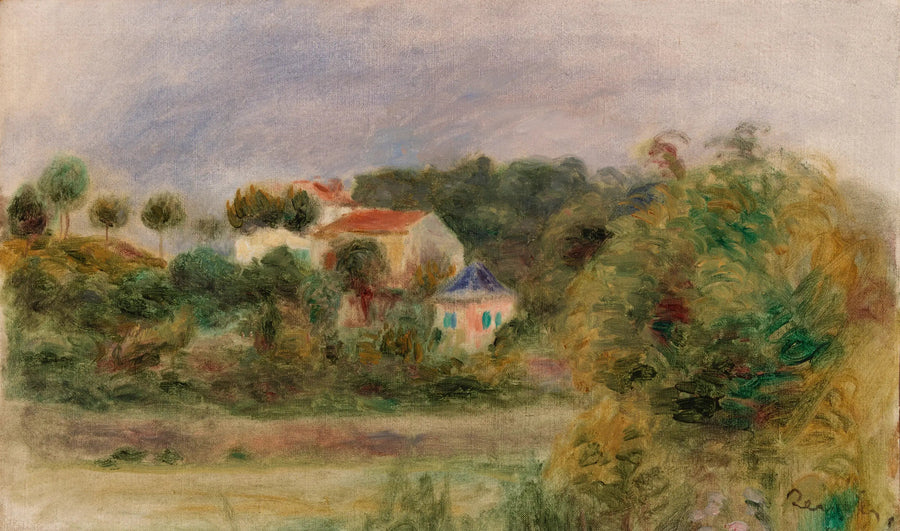Casas en un parque - Pierre-Auguste Renoir