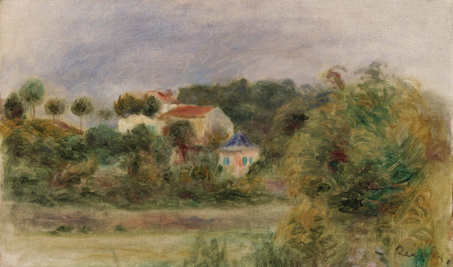 Casas en un parque - Pierre-Auguste Renoir