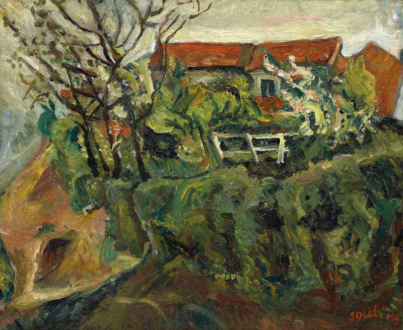 Casas en un paisaje - Chaim Soutine