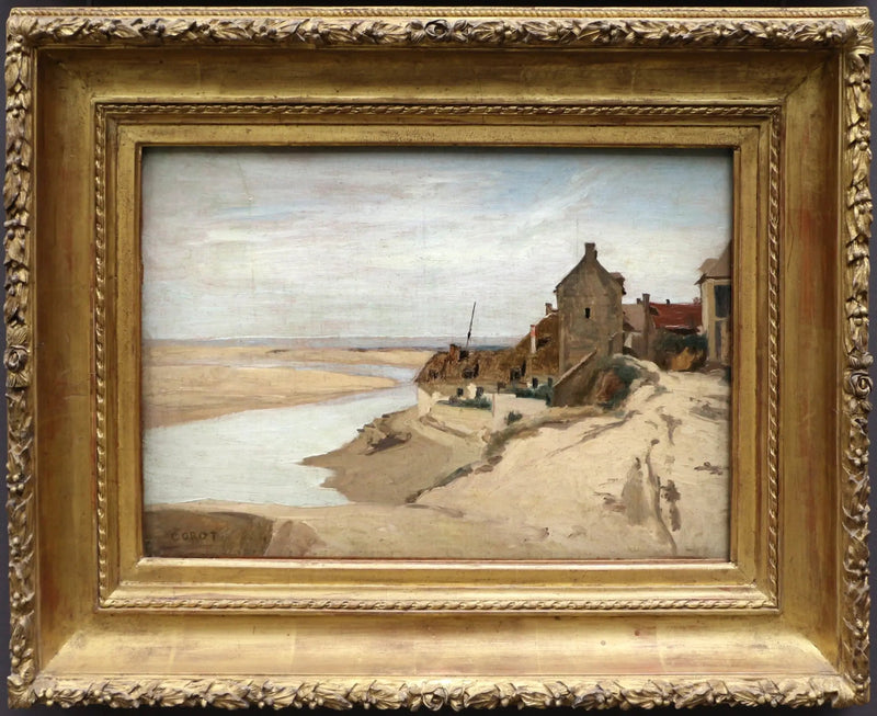 Casas de pescadores en Sainte-Adresse - Jean-Baptiste Camille Corot
