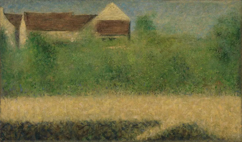Casas y jardín - Georges Seurat