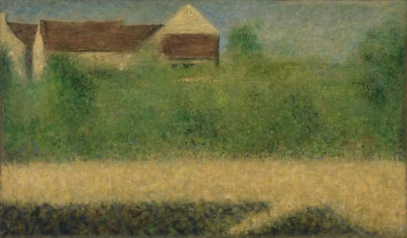 Casas y jardín - Georges Seurat