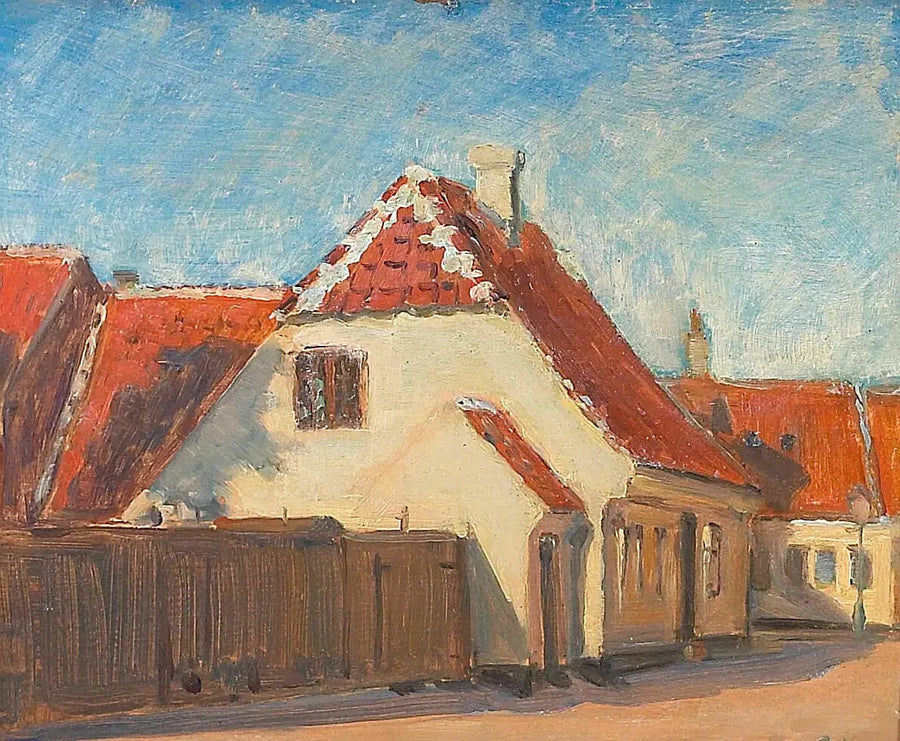 Casas amarillas en Skagen. - Peder Severin Krøyer