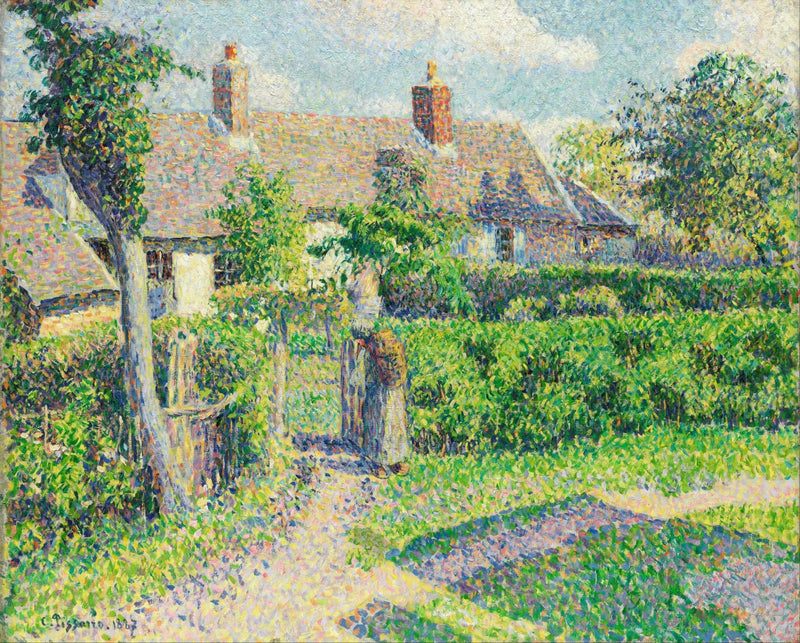 Casas campesinas, Eragny - Camille Pissarro