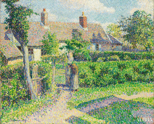 Maisons paysannes eragny - Camille Pissarro - Reproductions de tableaux et peintures haut de gamme