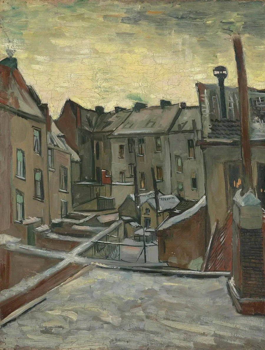 Casas vistas desde atrás - Vincent van Gogh