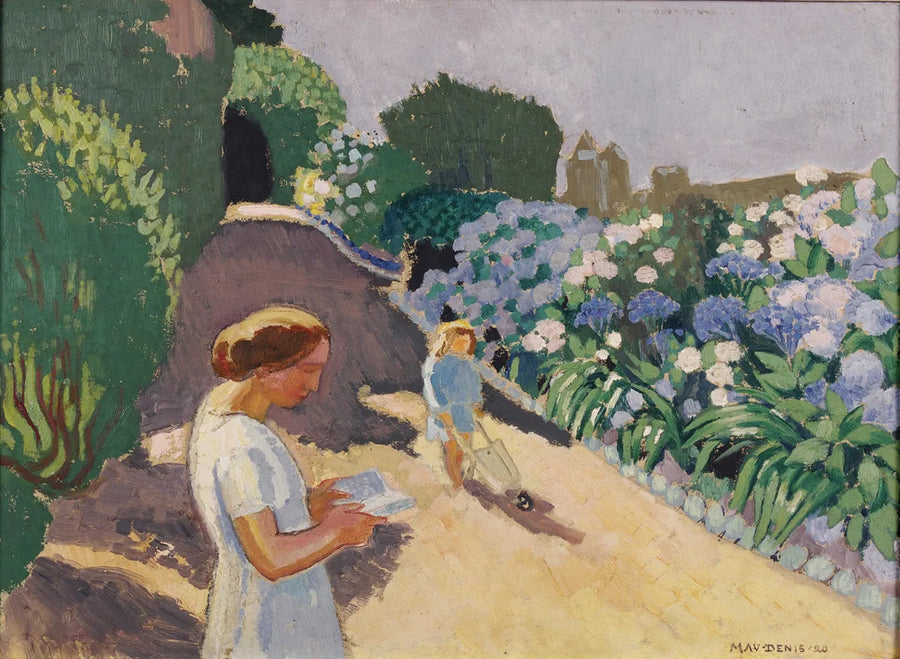 Malon y las hortensias - Maurice Denis