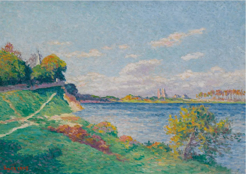 Mantes, orillas del Sena - Maximilien Luce