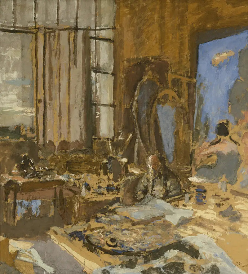 Maqueta para un retrato de K.X. Roussel - Édouard Vuillard