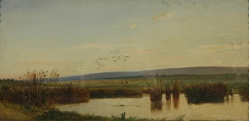 Marais au coucher du soleil - Ivan Chichkine - Alpha Reproduction