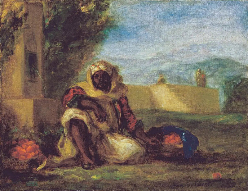 Vendedor de naranjas en Marruecos - Eugène Delacroix