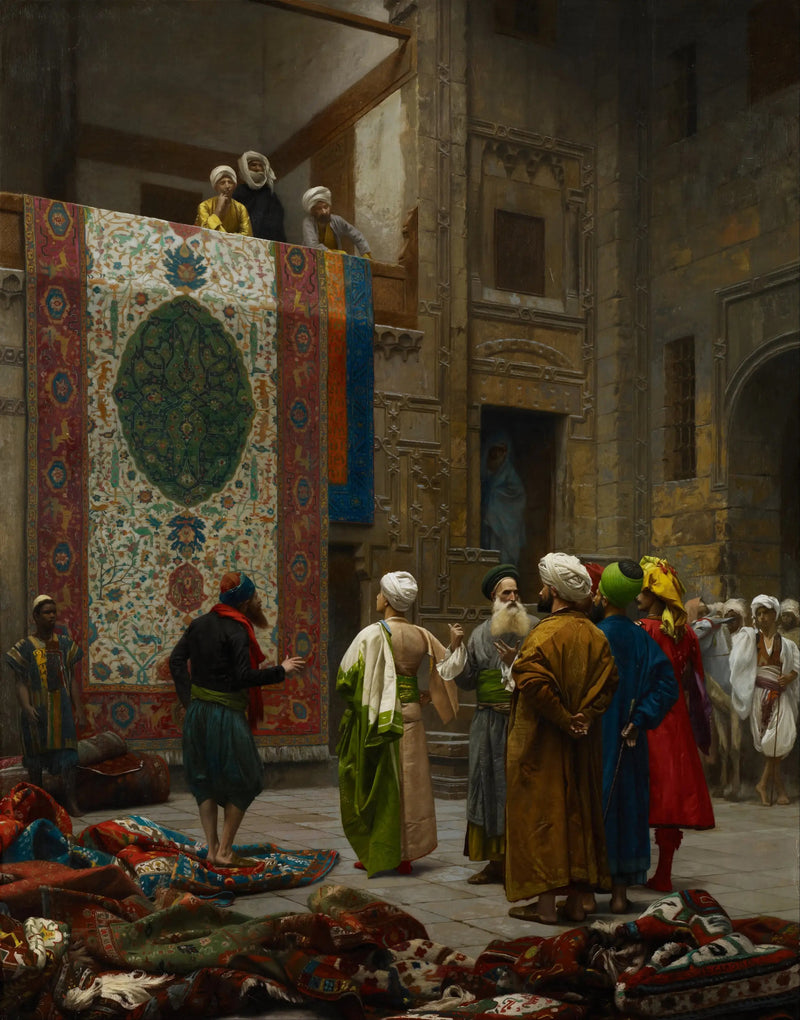 Vendedor de alfombras en El Cairo - Jean-Léon Gérôme