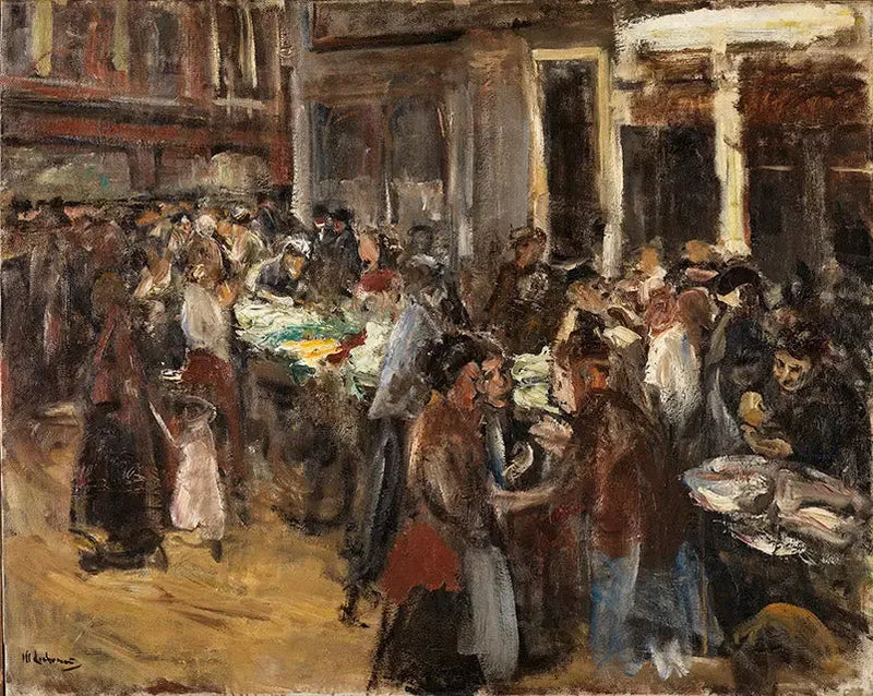 Mercado de verduras en Ámsterdam - Max Liebermann