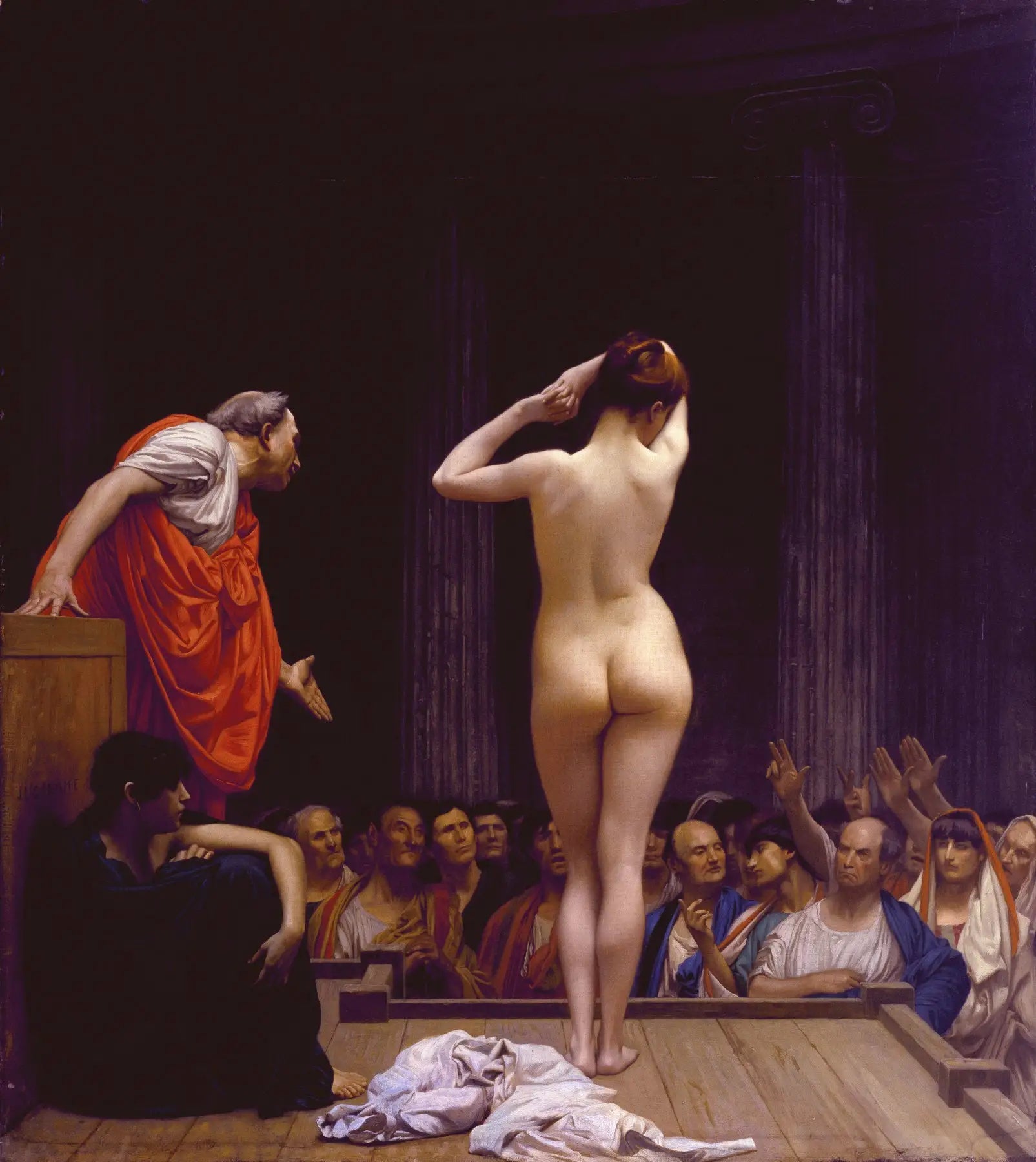 Marché romain aux esclaves - Jean-Léon Gérôme image 1 tableau peint à l’huile sur toile