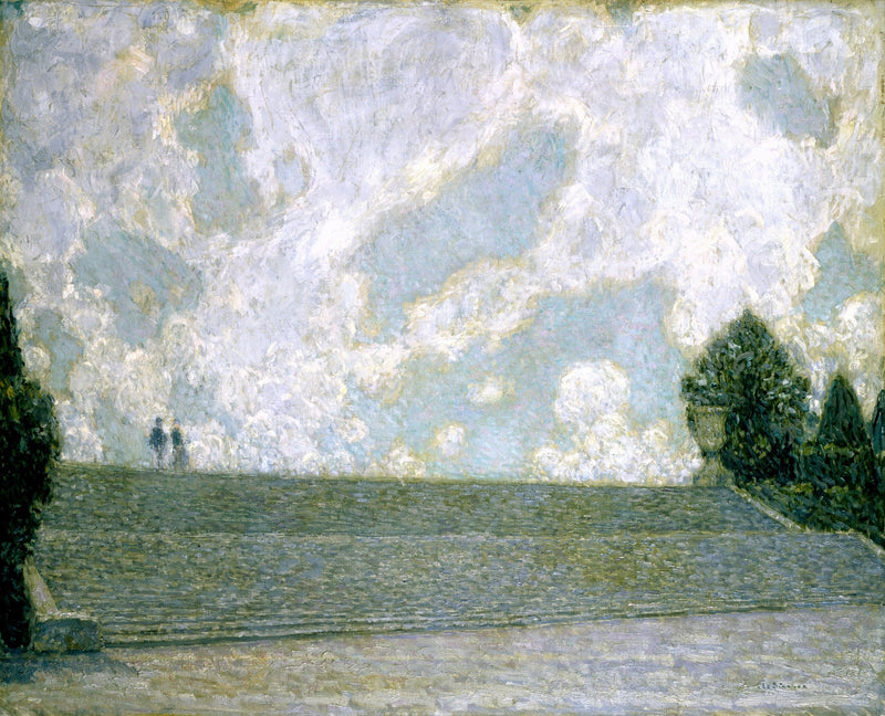 Escaleras del Castillo de Versalles (Las escaleras del Palacio de Versalles) - Henri Le Sidaner
