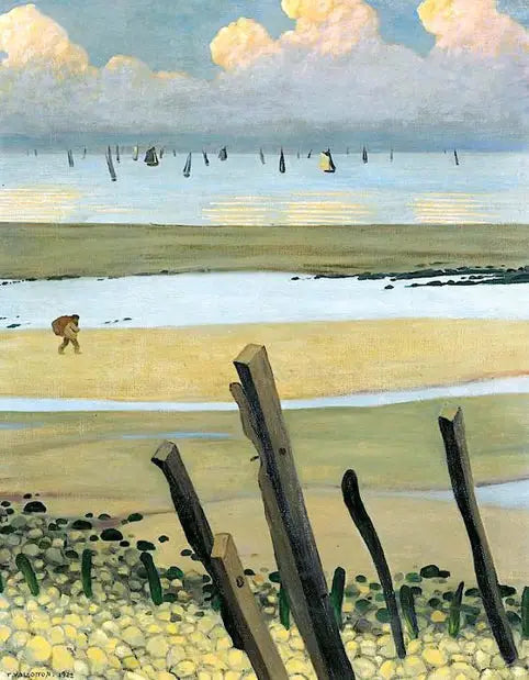 Marea baja en Villerville - Félix Vallotton