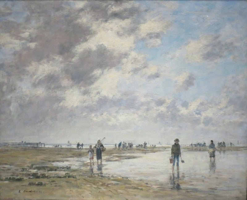 Marea baja, Berck - Eugène Boudin
